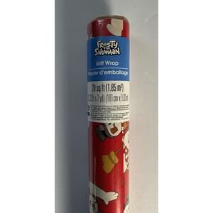 Frosty The Snowman Christmas Wrapping Paper Brand New 20 Sq Feet